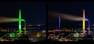 Illumination am Fernwärmekraftwerk Ulm