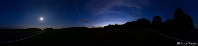 Sommerlicher Nachthimmel bei Judenbach